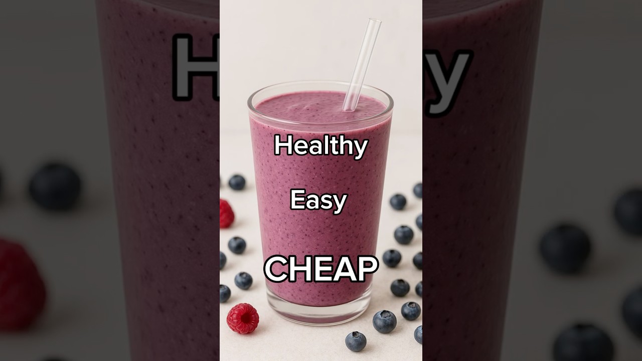 Quick, EASY Cheap, Berry Smoothie Recipe #budgetcooking #cheapmeals #wicrecipes
