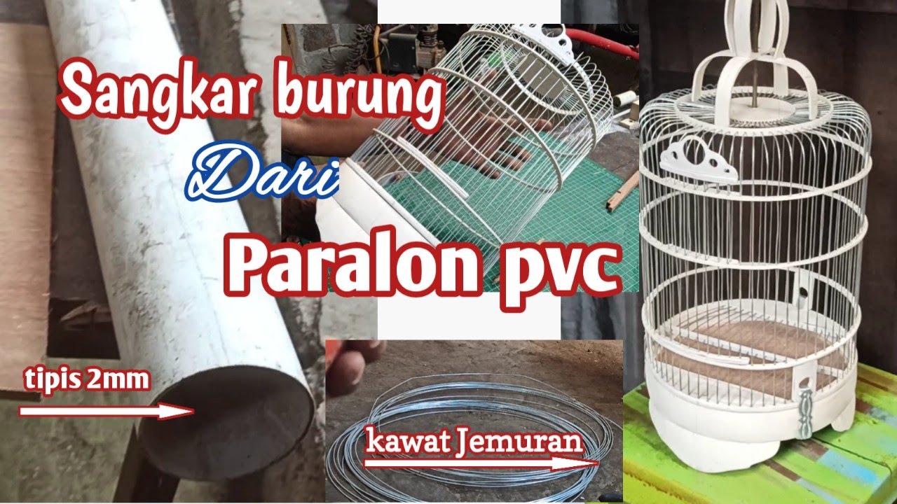 cara membuat sangkar burung dari paralon pvc