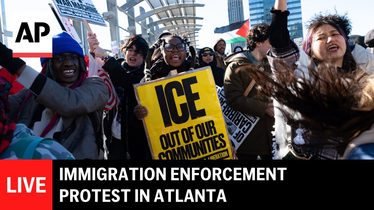 LIVE: Immigration enforcement protest in Atlanta