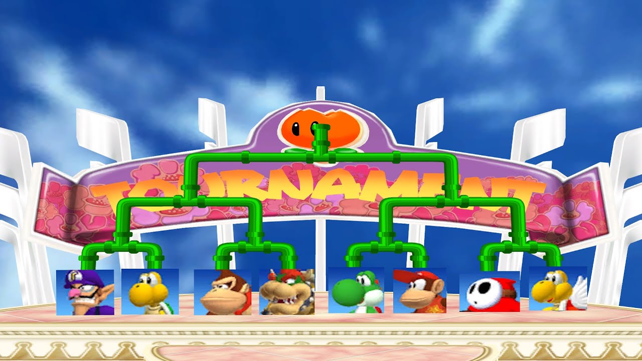 Mario Power Tennis CPU Singles Tournament 2