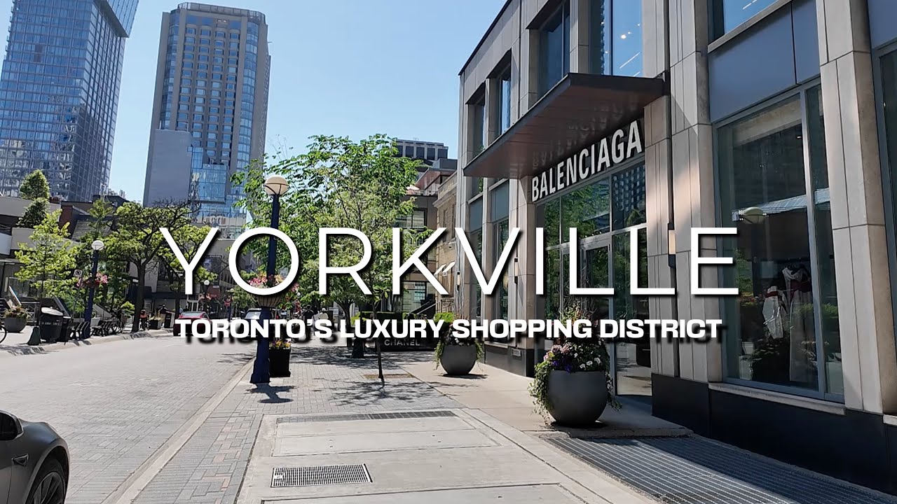 Walk thru Yorkville, Toronto's Luxury Shopping District