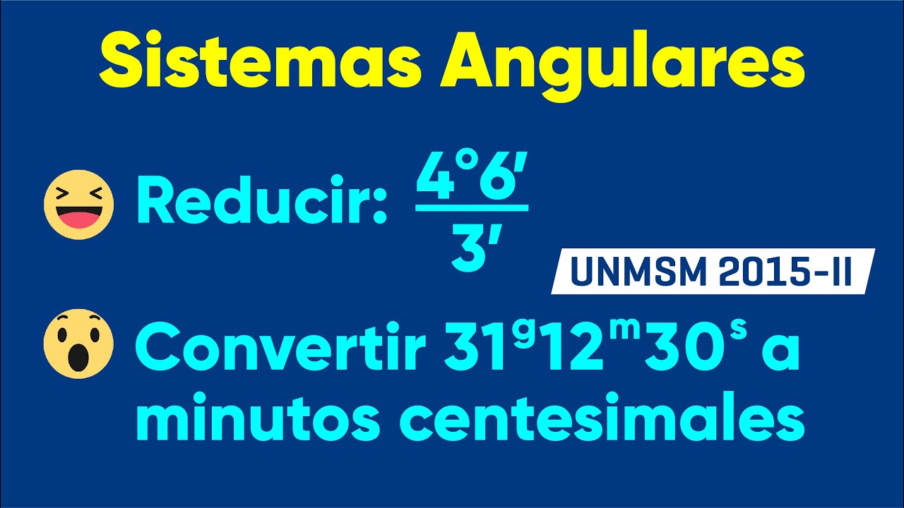 SISTEMAS DE MEDIDAS ANGULARES - Relación entre Grados, Minutos y Segundos [Trigonometría]
