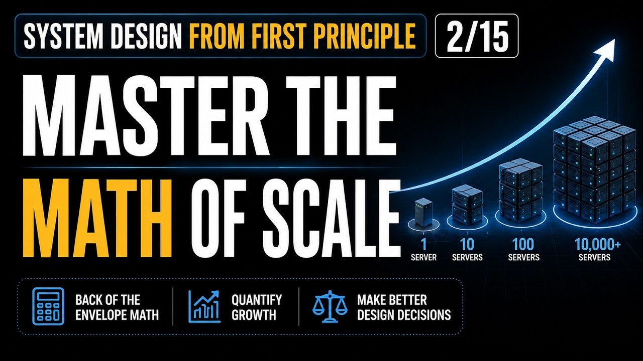 System Design First Principles: Master the Math of Scale[2/15]