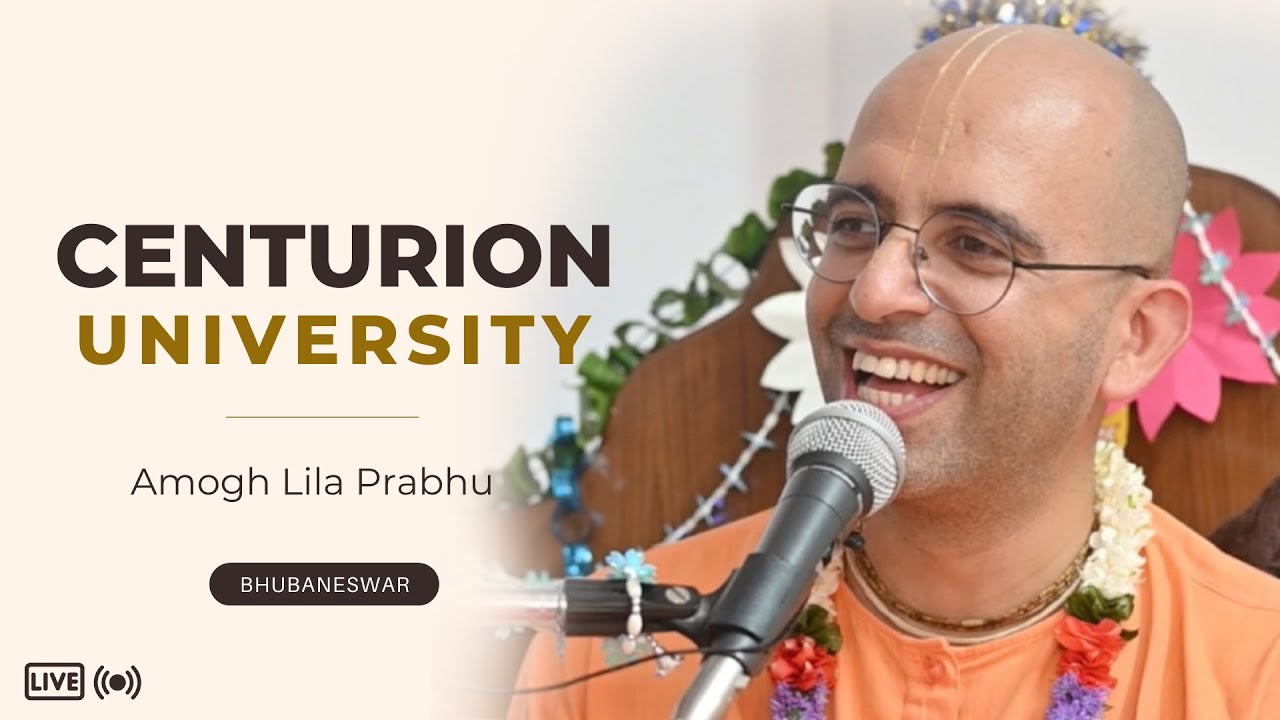 Amogh Lila Prabhu at Centurion University Bhubaneswar | IYF Bhubaneswar @myashraya