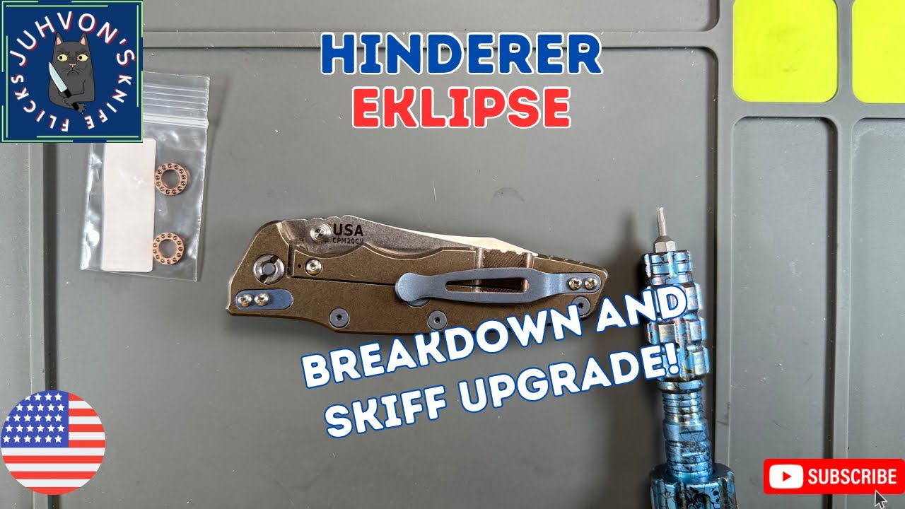 Hinderer Eklipse 3.5” - Disassembly and Skiff Bearing Upgrade.