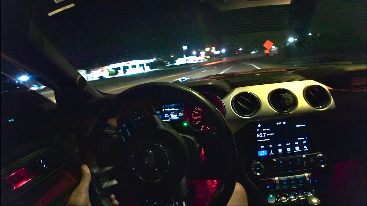 2017 Mustang GT - POV NIGHT CRUISE (Roush Cat-Back Exhaust)