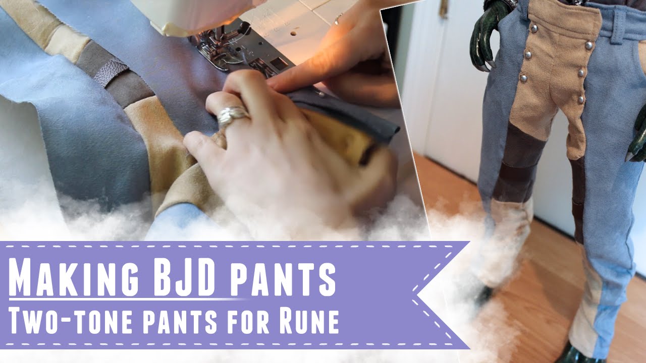 Making two tone pants for Iplehouse EID BJDs