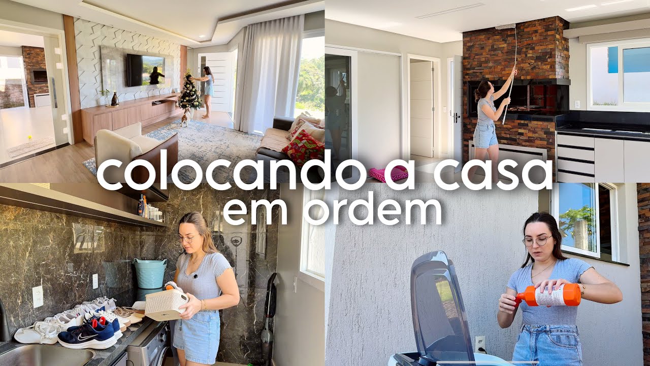 Final de semana, colocando as pendência em dia, limpeza dos tapetes, garagem limpa e organizada 🏠🍃🧺