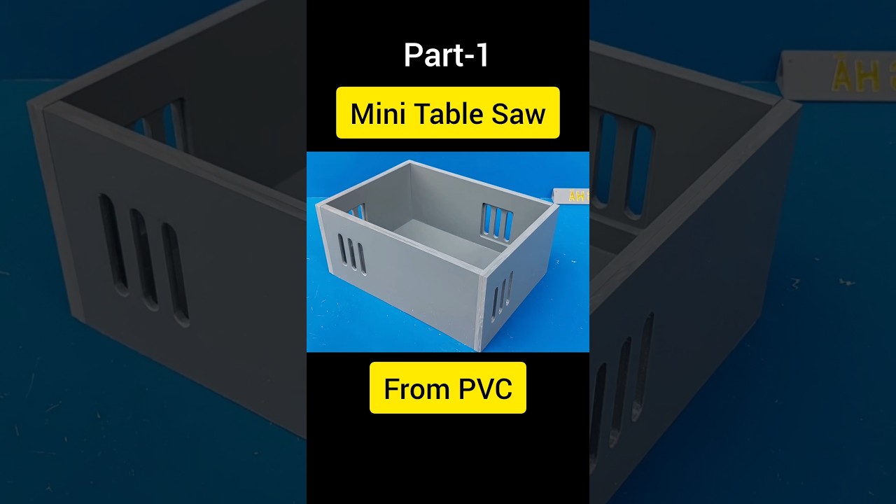 Homemade mini table saw from PVC | #machine #woodworkingtools #dcmotor #diy #powertools #woodworking