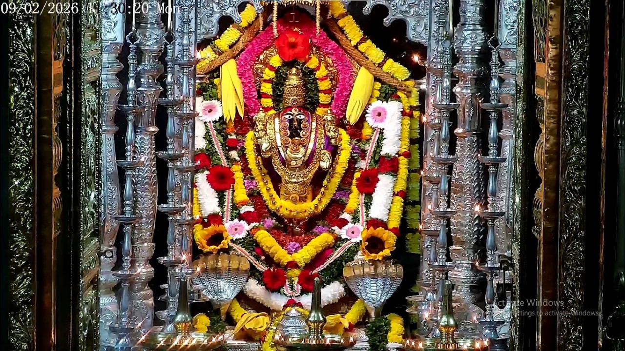 Shree Mahalasa Narayani Venkatesh Alankar & Madhyan Aarti  09th Feb 2026