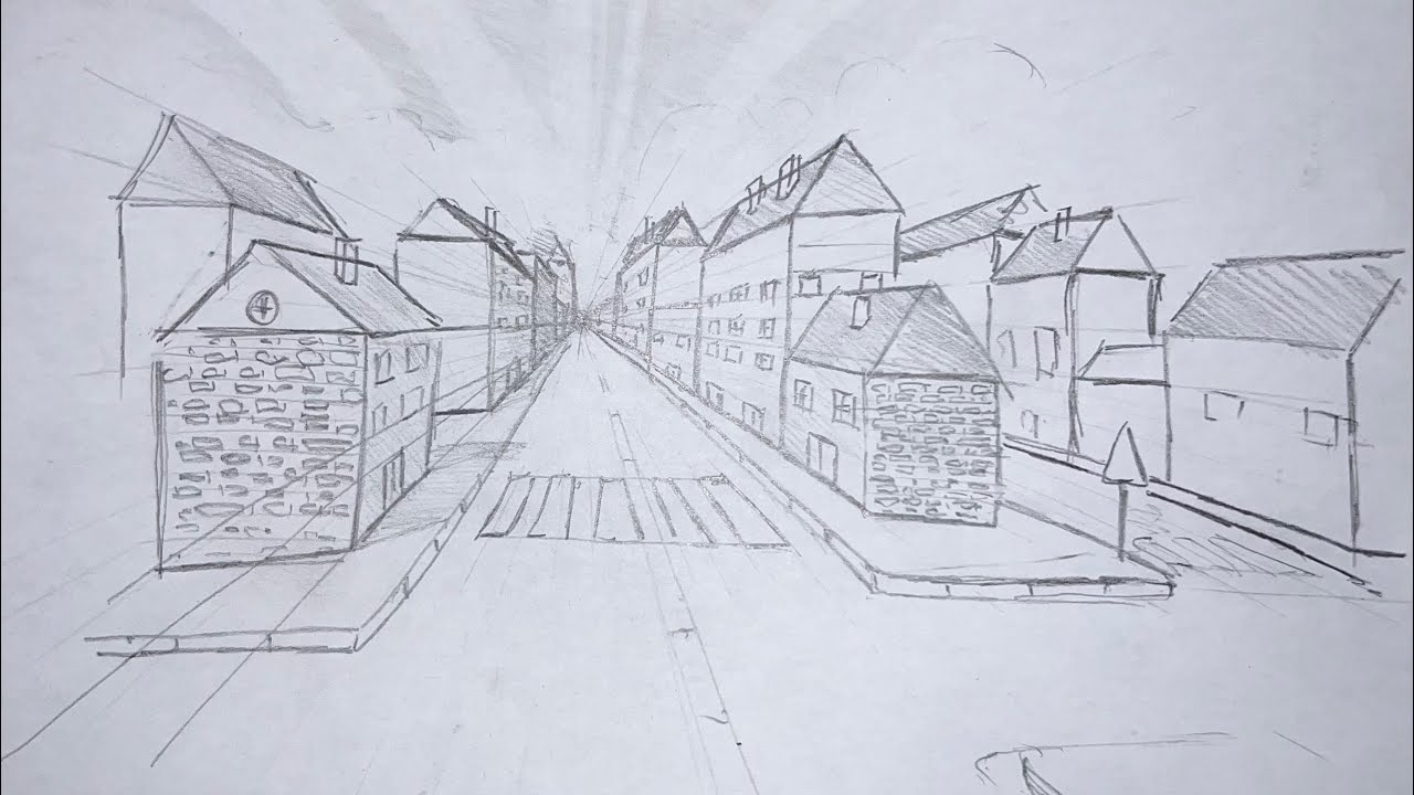Apprendre &agrave; dessiner ￼￼ facile, en perspective avec un point de fuite ￼