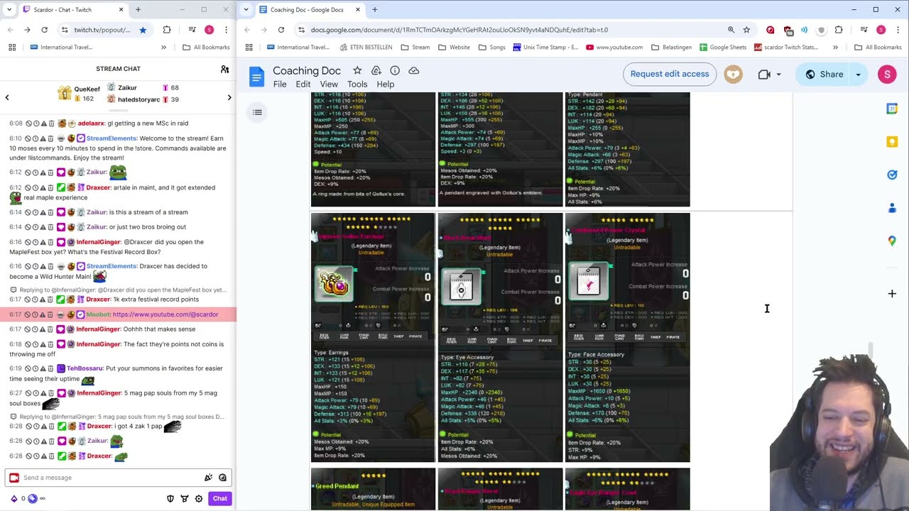 Budgetting for Events; Lvl 284 Wind Archer | MapleStory Heroic Coaching