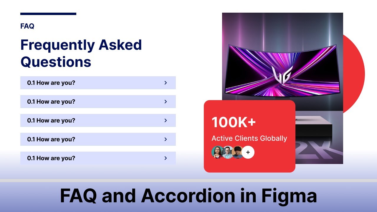 Working Accordion and FAQ in Figma | Figma Tutorial | UI Design