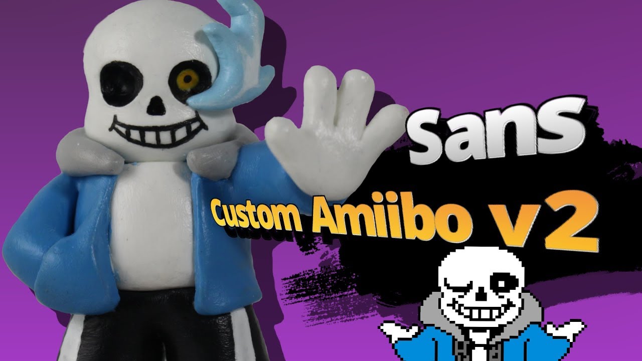 I make a new SANS Custom Amiibo! (Undertale/Deltarune) | Custom Amiibo Ep. 31