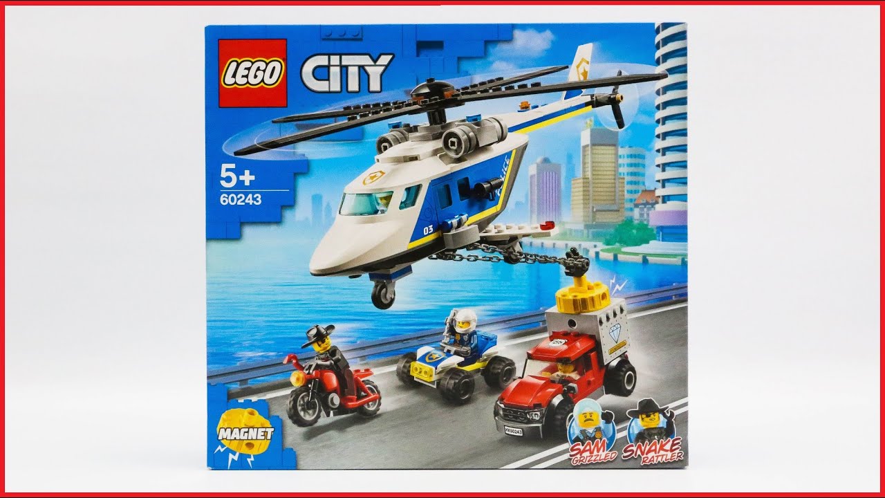 LEGO City 60243 Police Helicopter Chase Speed Build Review