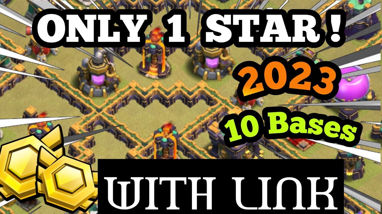 Only One Star! Top 10 Th14 War Base Link 2023 || New th14 War Base 2023