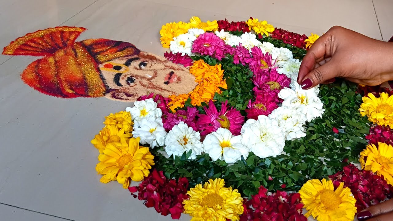 श्री गजानन महाराज रांगोळी | Gajanan Maharaj Prakat Din Special Rangoli | गजानन महाराज रंगोली | Art