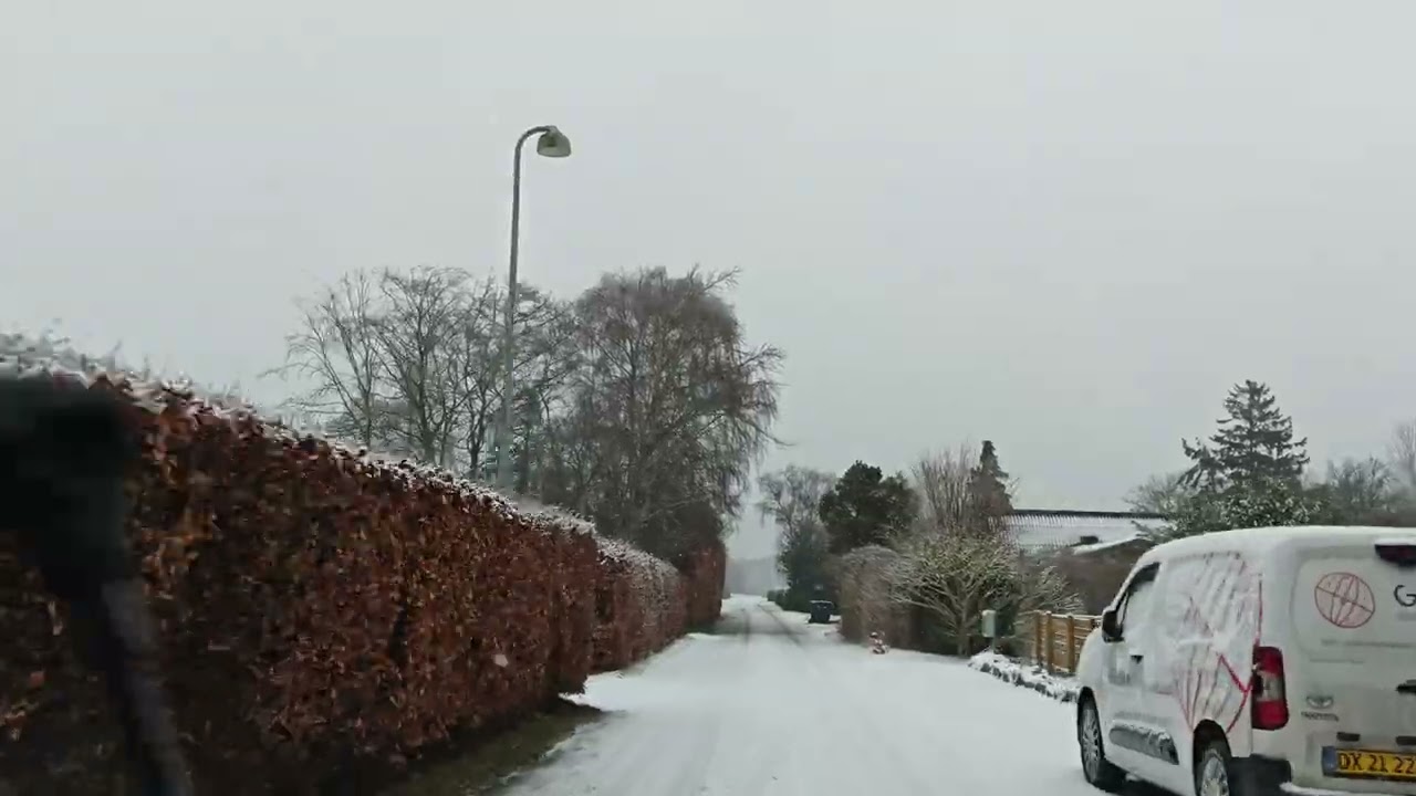 Driving in my car from Farø to Bogø in Denmark. 4K 2160p. 26/01-2026