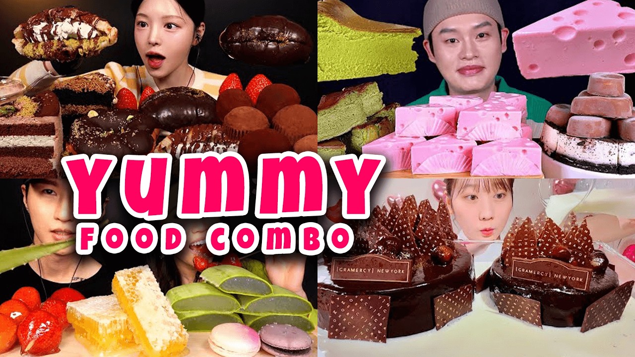 Mukbangers Eating yummy food combo Compilations 5x Speed! / ASMR, eating show, Korean Comfort Food