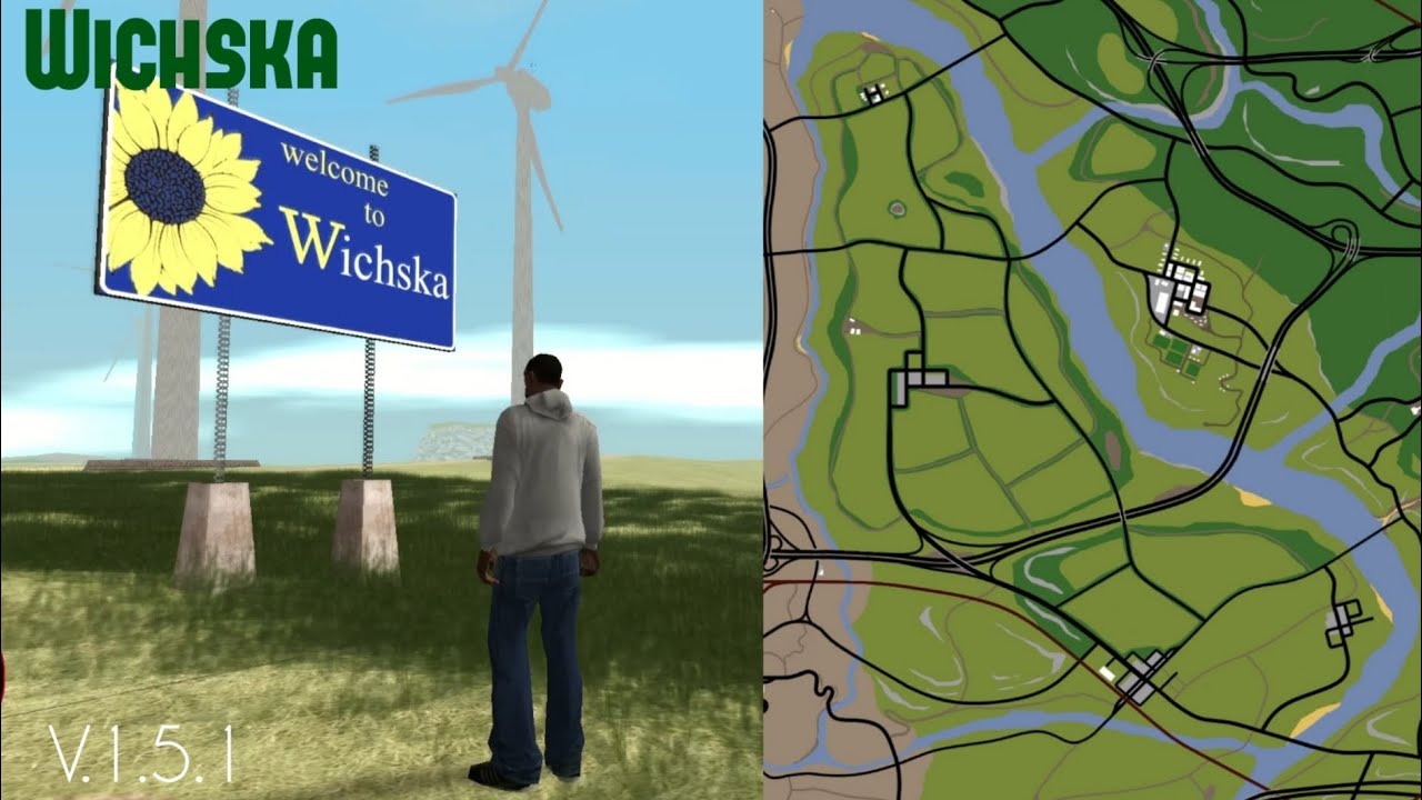 GTA SA Usa Mod - Exploring Wichska (Stars & Stripes v1.5.1)