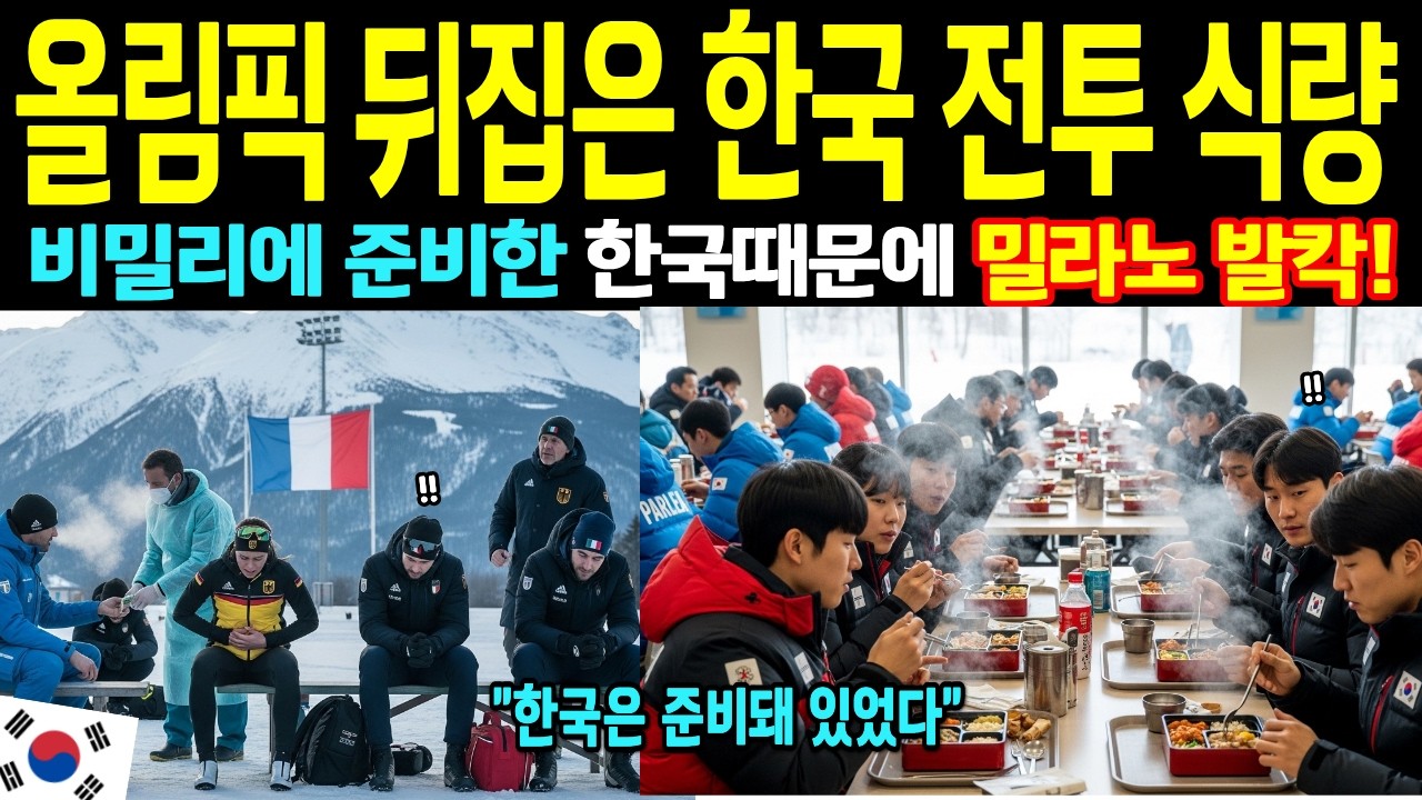 [해외감동사연] 밀라노 선수촌 마비… 그런데 한국만 멀쩡했던 진짜 이유