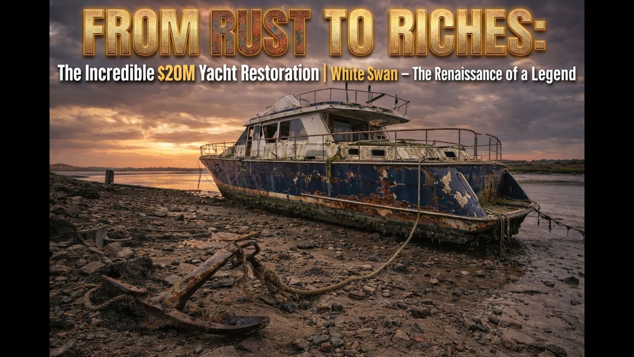 FROM RUST TO RICHES: The $20M Luxury Yacht Restoration | Project White Swan (Full Process)