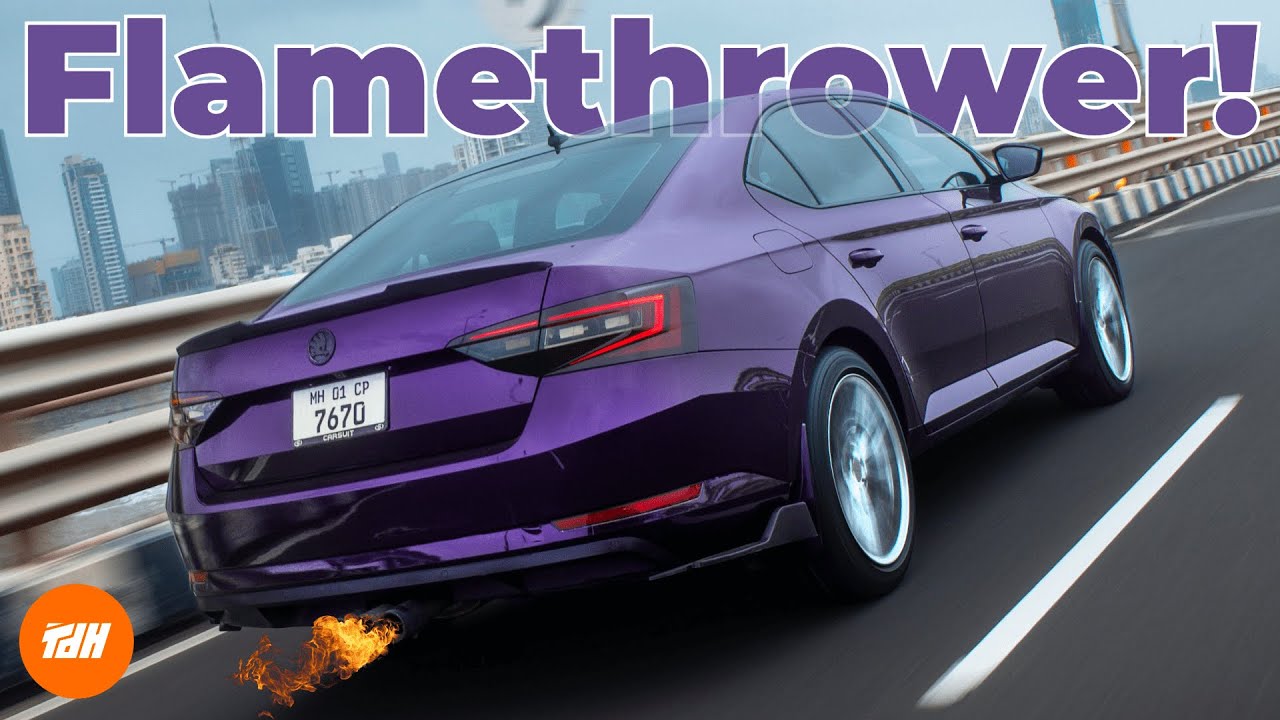 Flamethrower Stage 2 Skoda Superb TSI MT: Insane flames, slick manual, perfect build? | Autoculture