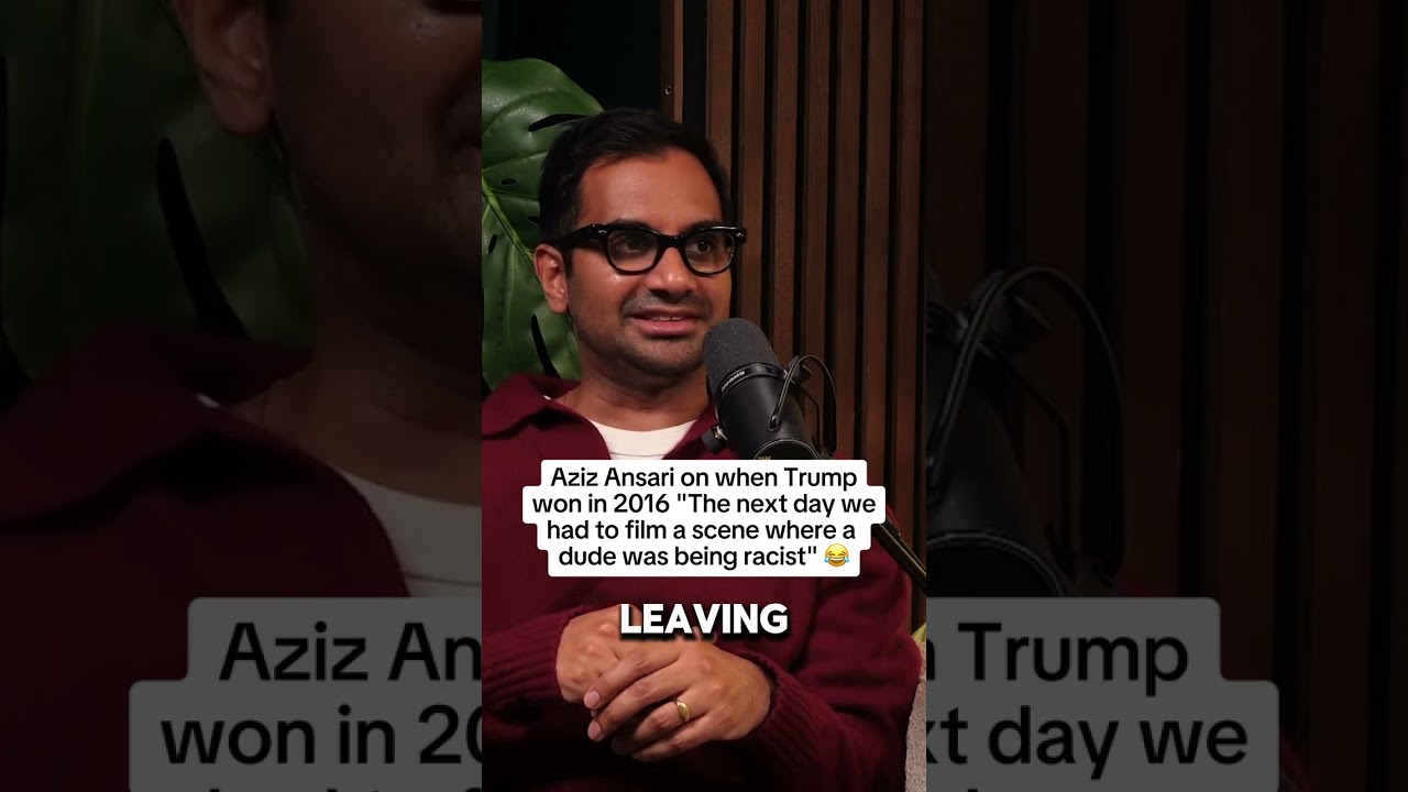 Aziz Ansari when Trump first won LOL #azizansari #trump #democrat