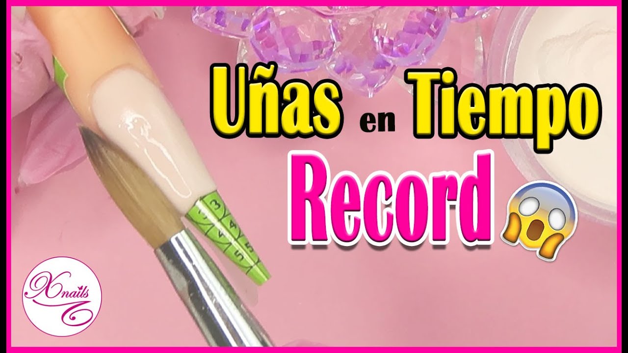 Como tardar MENOS TIEMPO Aplicando Uñas Acrilicas 😱/ La MEJOR técnica con una PERLA! 💅