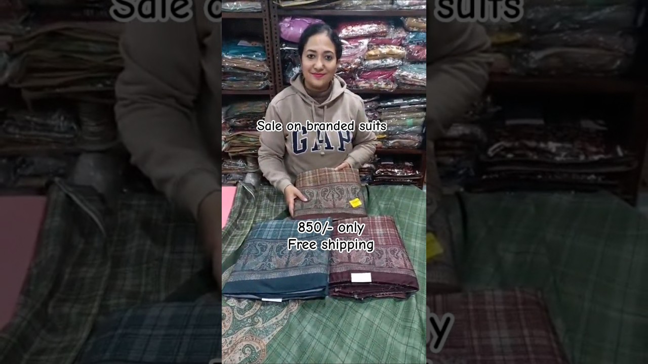 Suit sale on premium quality pashmina suits 
