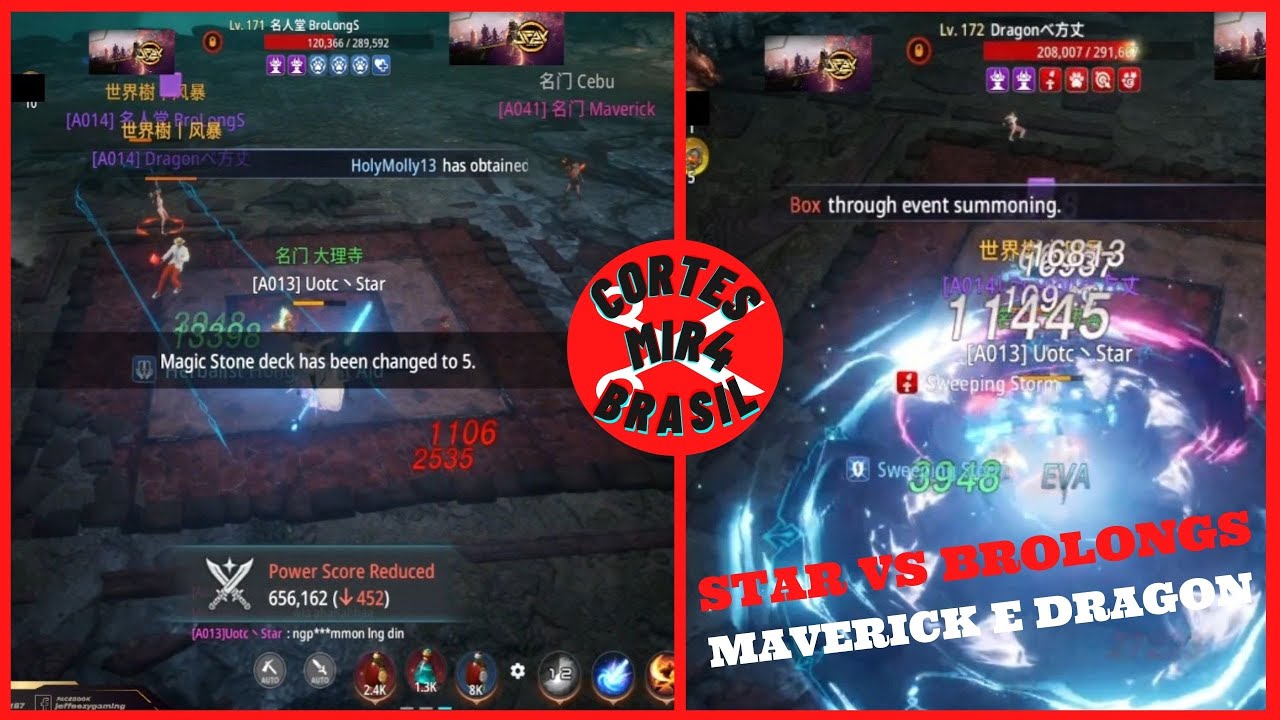 3 X 1 BROLONG  MAVERICK E DRAGON  | CORTES DO MIR4 BRASIL