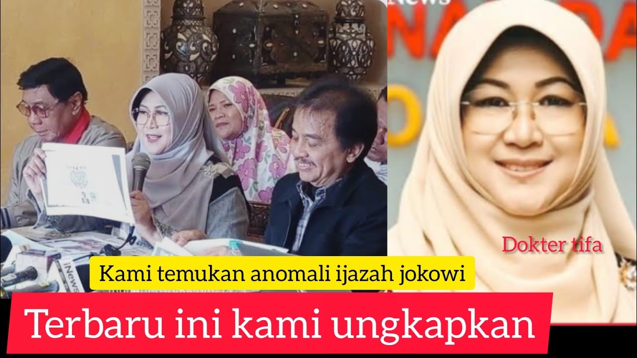 DOKTER TIFA MENGKLAIM TEMUAN ANOMALI BARU SPESIMEN KASUS IJAZAH JOKOWI