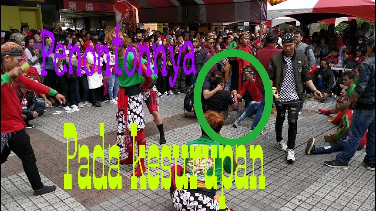 Jaranan di TAIWAN penontonnya pada Kesurupan