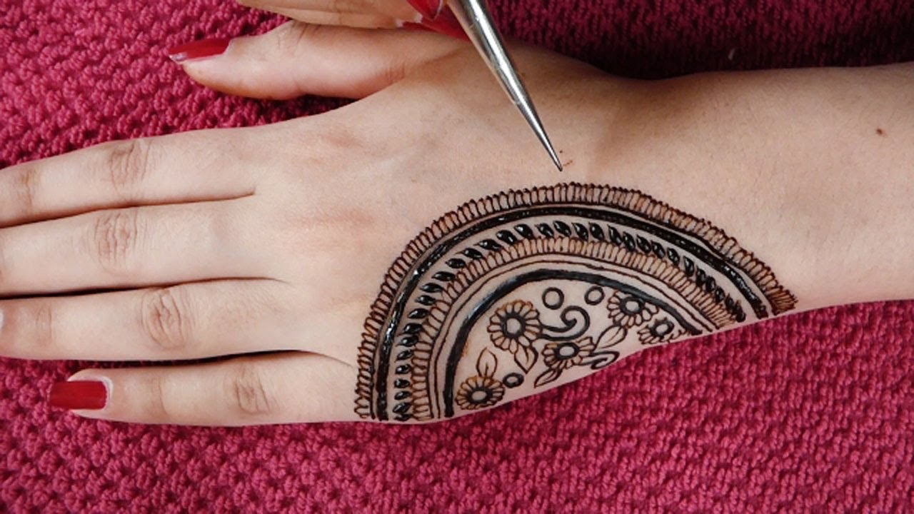 How to draw Cone Mehndi Designs| Unique Mehndi Style For Unique Girls| Eid Special Easy Mehndi Art