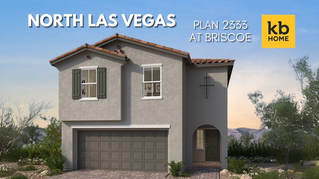 4-Bed New Construction Home | KB Home Plan 2333 Tour | Briscoe New Homes North Las Vegas