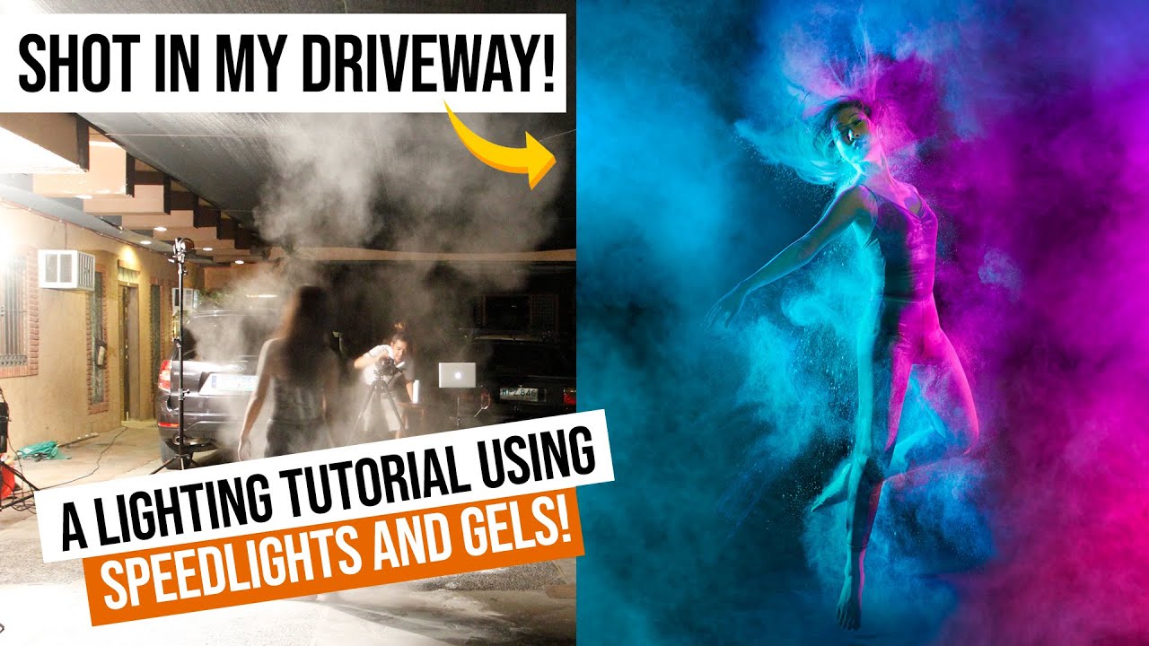 A Photography and Lighting (Flash) Tutorial using SPEEDLIGHT'S, GELS & Baby Powder!