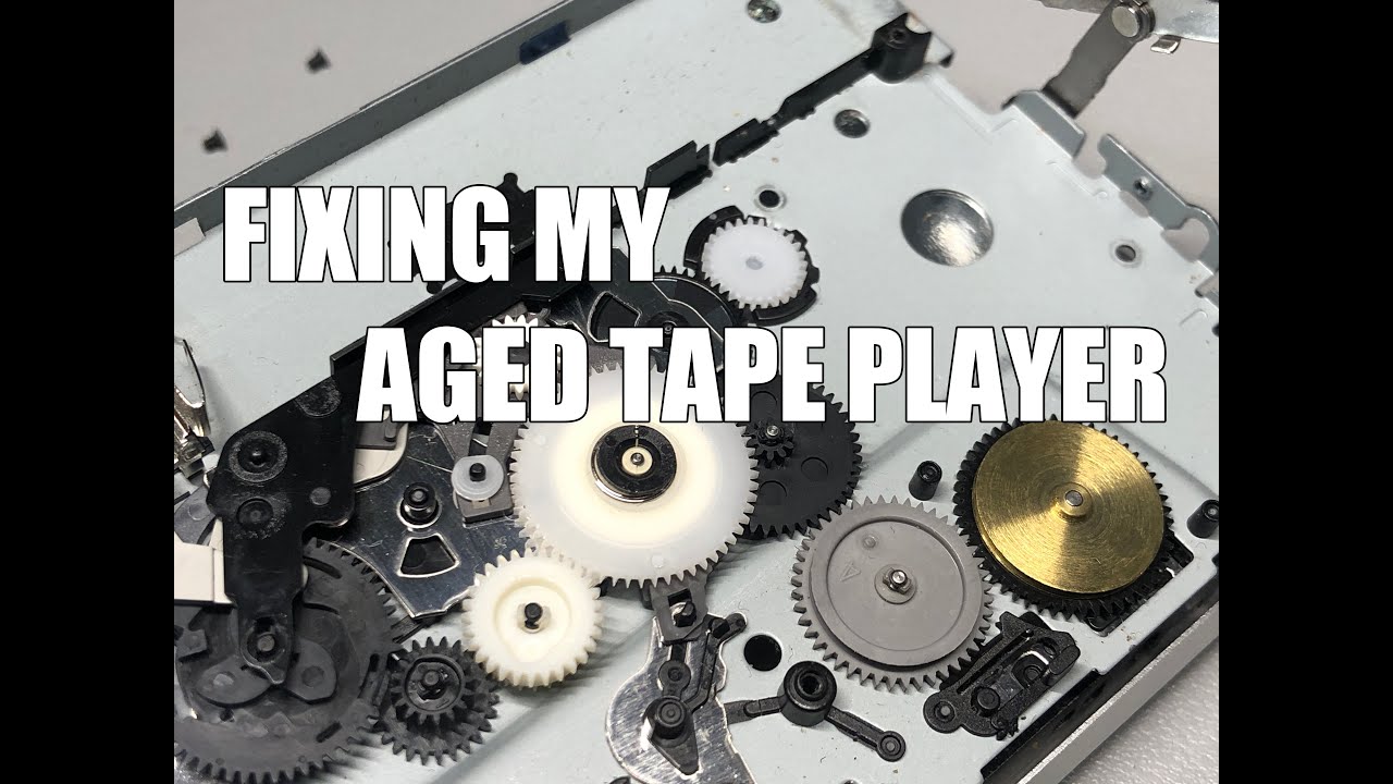 Cassette Player Panasonic S-XBS fixing | changing rubber belt