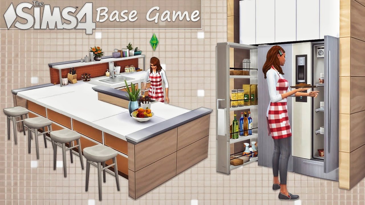 Базовая Кухня со Встроенным Холодильником | No CC | the Sims 4 Tutorial | Симс 4