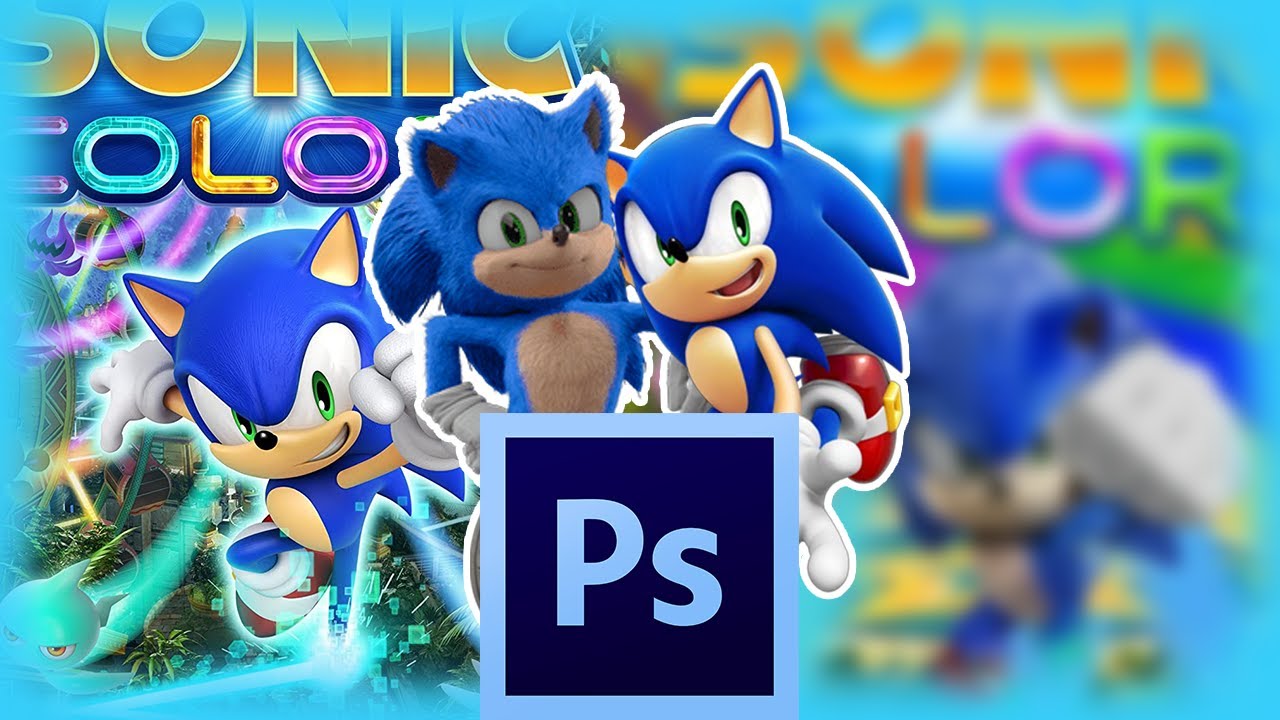 ¡DE SONIC COLORS A SONIC COLORS THE MOVIE! | EDITANDO EN PHOTOSHOP