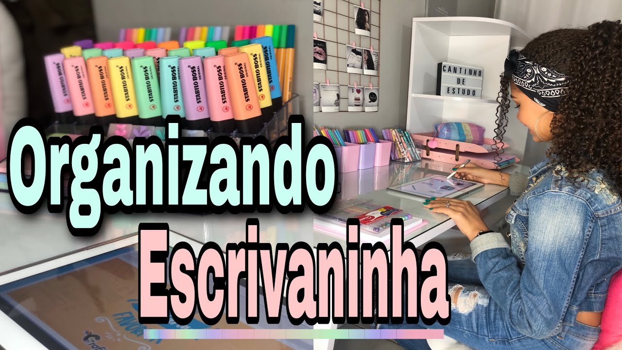 ORGANIZANDO MINHA ESCRIVANINHA NA QUARENTENA / Giovanna Teles