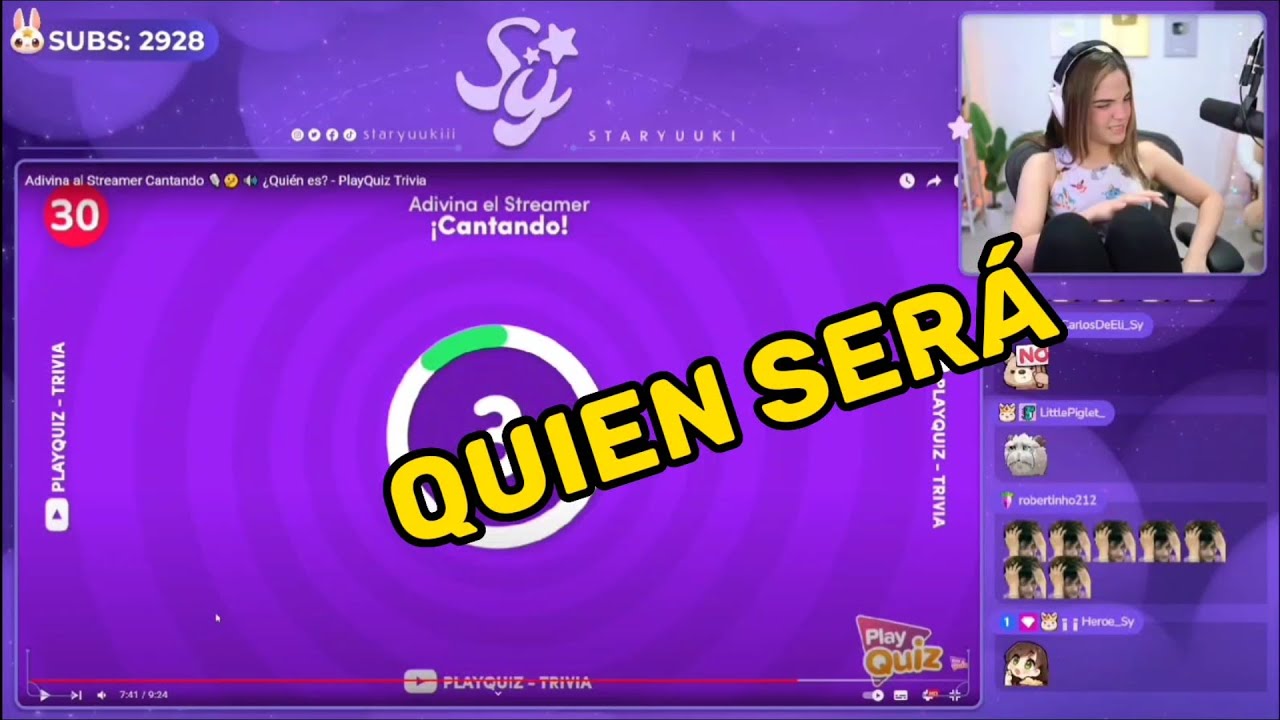 Staryuuki adivina al streamer cantando