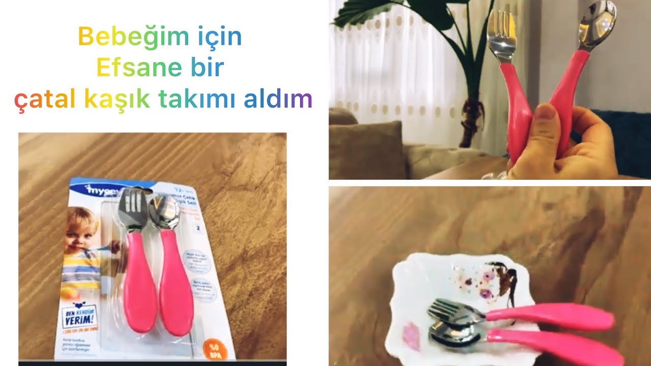 En muhteşem bebek &ccedil;atal kaşık şeti