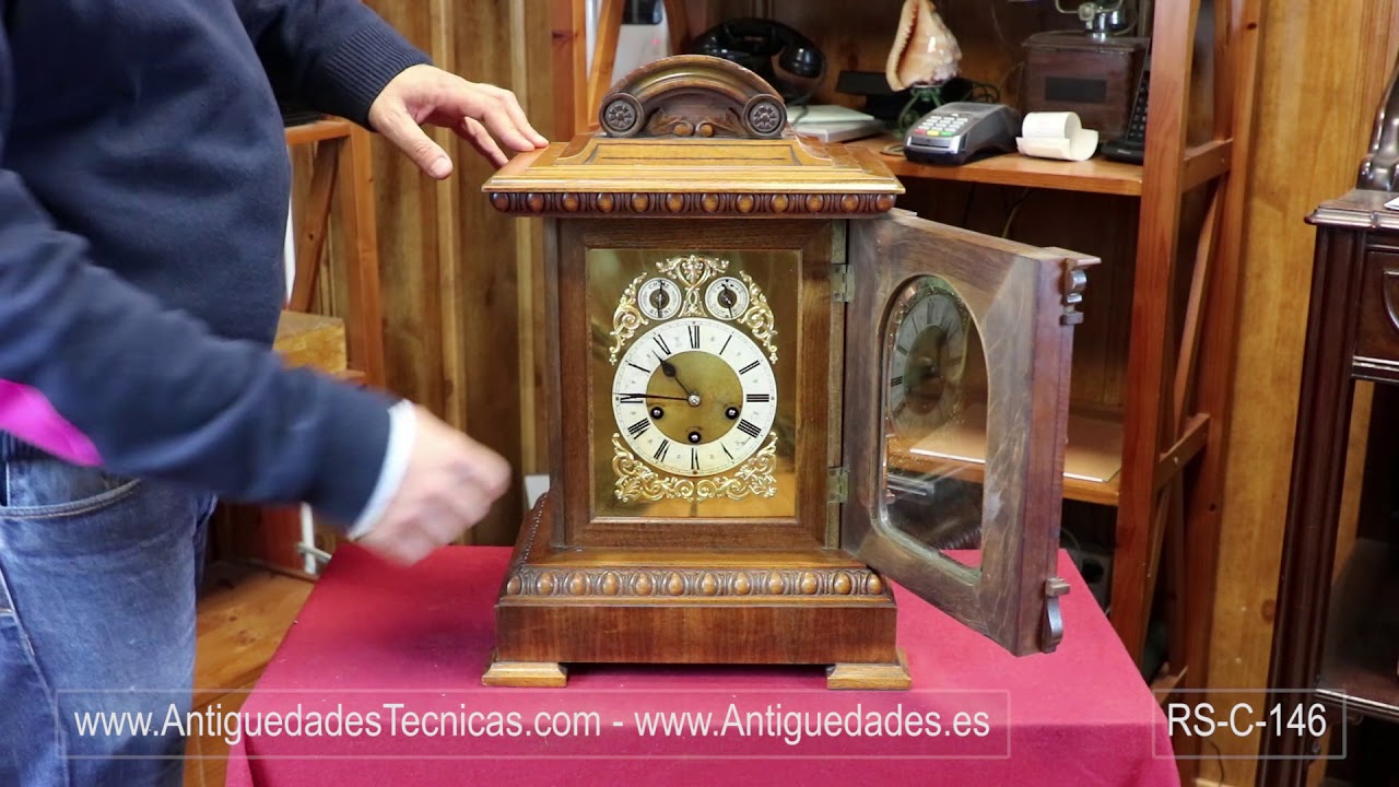 Antique Pendulum Mantel Clock by Junghans. Germany, 1908
