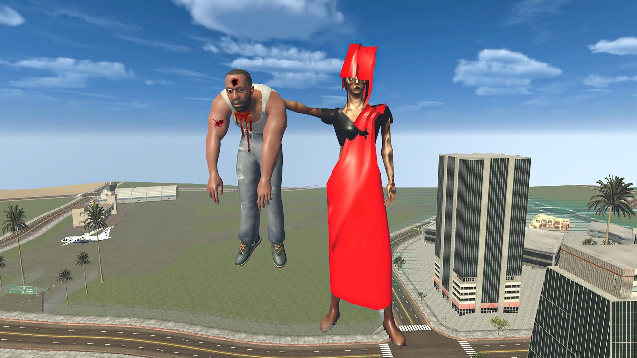 Franklin Fight Giant Stree Ghost in Indian Bike Driving 3D