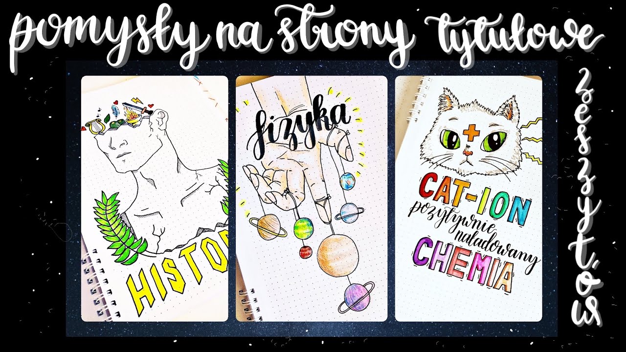 POMYSŁY NA PIERWSZE STRONY ZESZYTÓW - Back To School 💕 by Polishnotes
