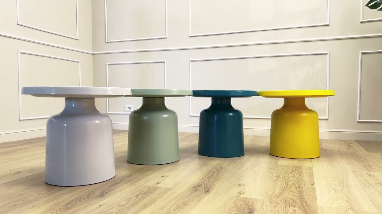 TABLE D'APPOINT DORIAN VERSION HAUTE Table d'appoint de jardin en m&eacute;tal laqu&eacute;