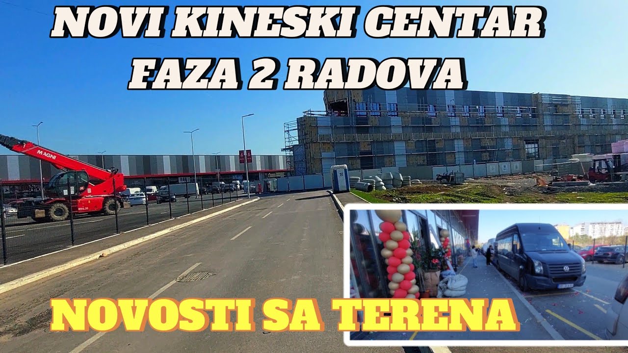 Beograd novi Kineski Tržni centar faza 2 radova do Nove godine,ograda celom dužinom  direktno