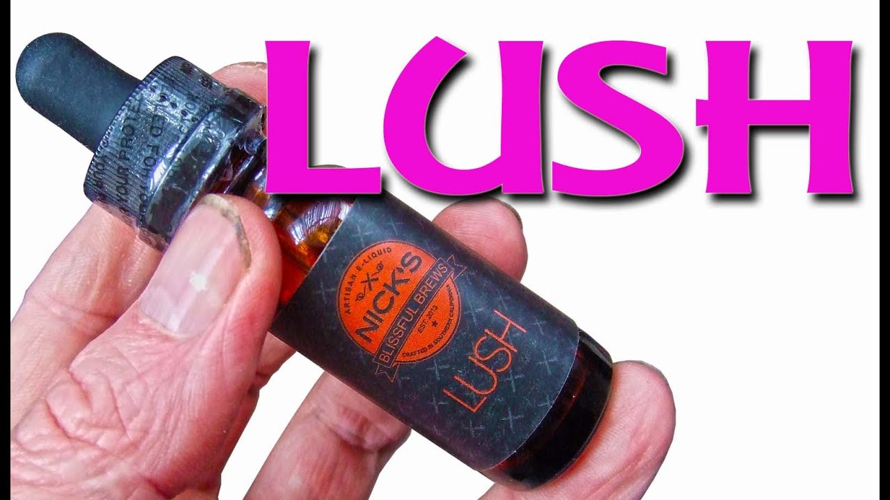 Lush e-juice e-liquid nicks blissful brews review by Professorvapes