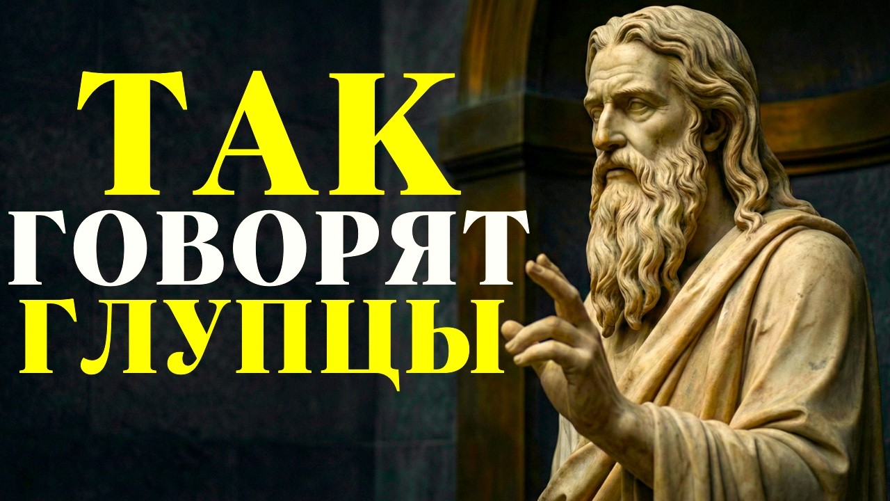 5 Изречений, Которые ВСЕГДА Произносят ГЛУПЦЫ | Стоицизм