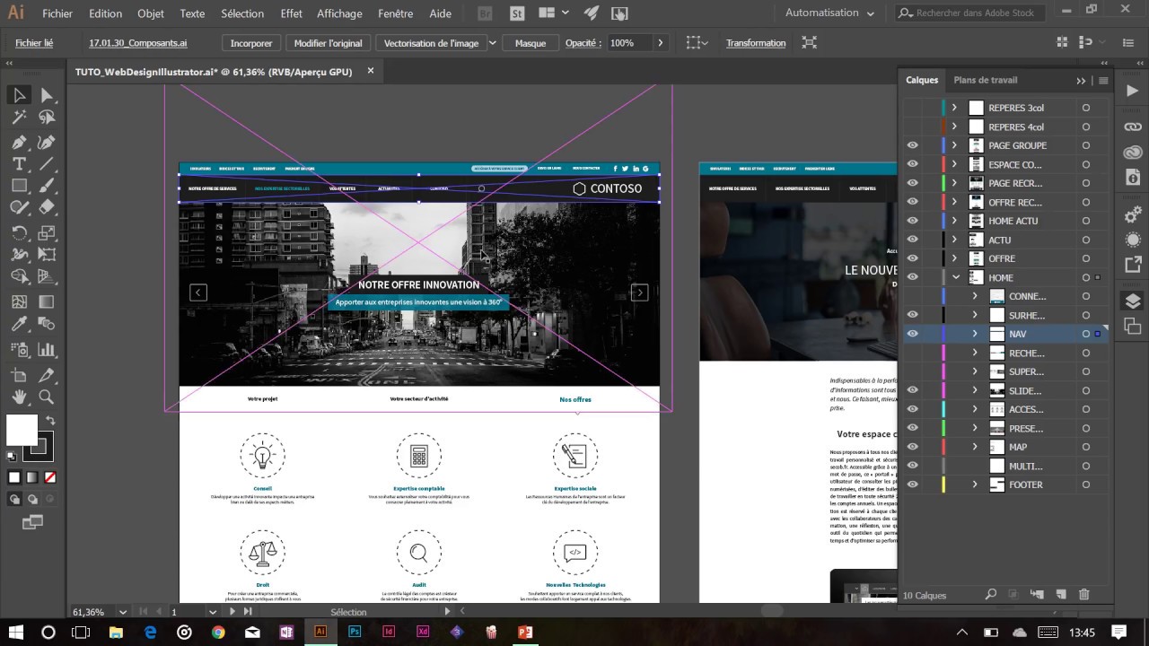 UI Design : Créer des composants dynamiques pour vos maquettes avec Illustrator